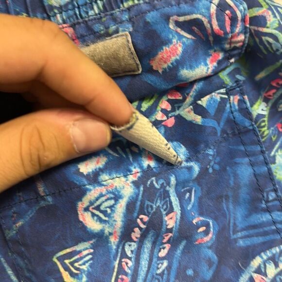 Bugatchi Uomo Men's Multi Color Floral Paisley Print Swim Board Shorts Size M - Picture 6 of 10